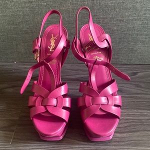 Ysl heels in pink